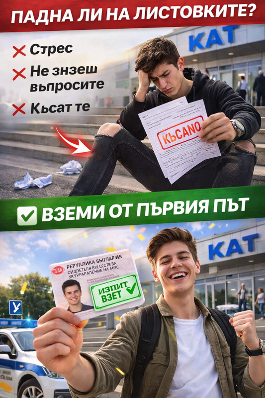 Автоизпитни листовки – вземи книжка от първия път
